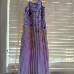 Cat & Jack Purple Floral Kids Dress